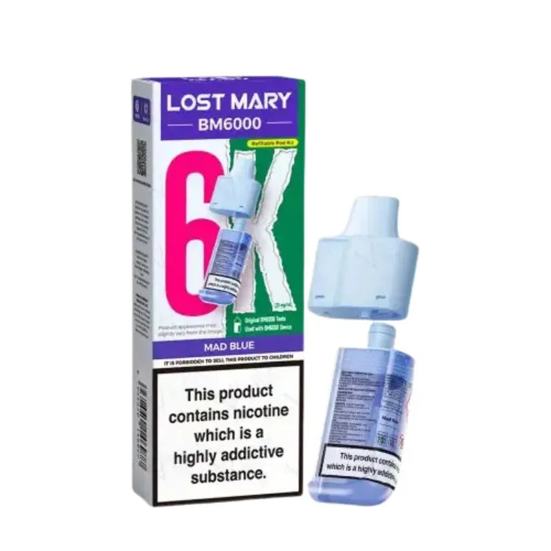 Lost Mary BM6000 Vape Pods Mad Blue Flavour