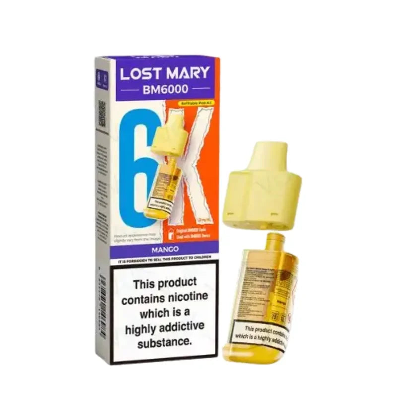 Lost Mary BM6000 Vape Pods Mango Flavour