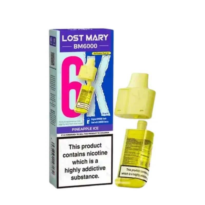 Lost Mary BM6000 Vape Pods Pineapple Ice Flavour
