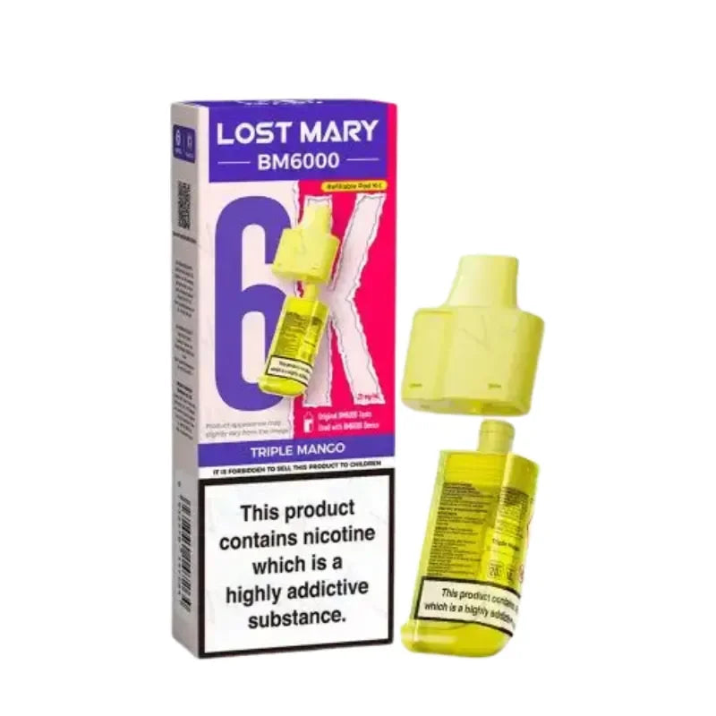 Lost Mary BM6000 Vape Pods Triple Mango Flavour