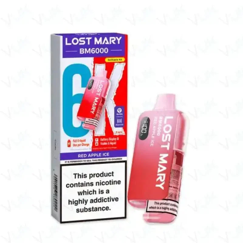 Lost Mary BM6000 Kit Red Apple Ice Flavour
