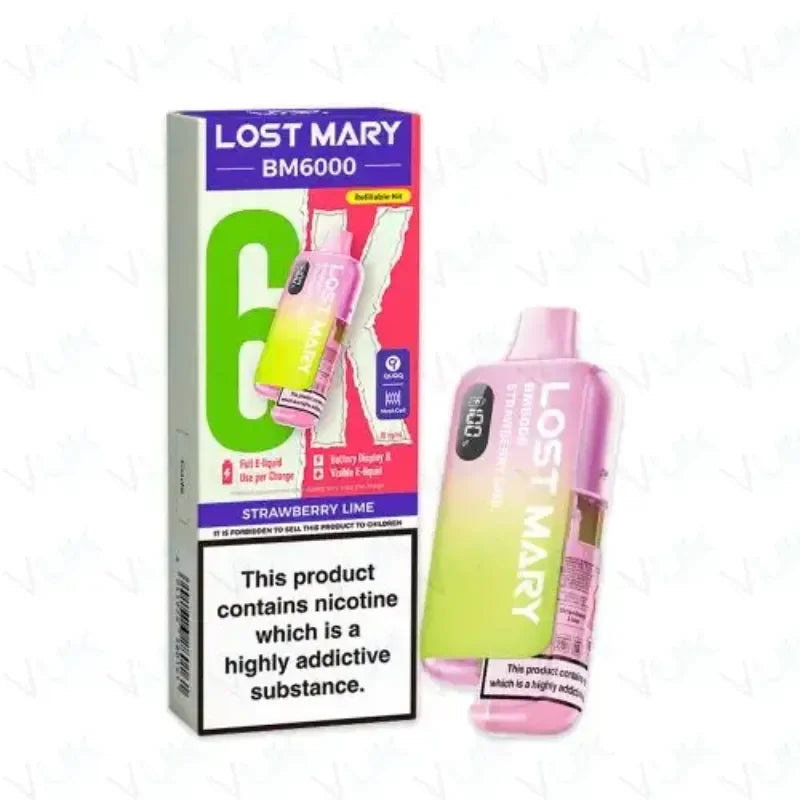 Lost Mary BM6000 Kit Strawberry Lime Flavour