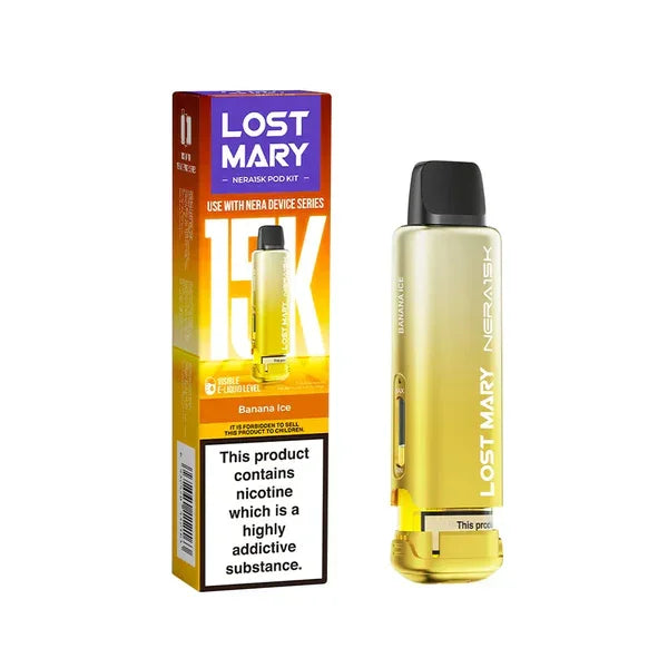 Lost Mary Nera 15k Refill Pods Banana Ice Flavour