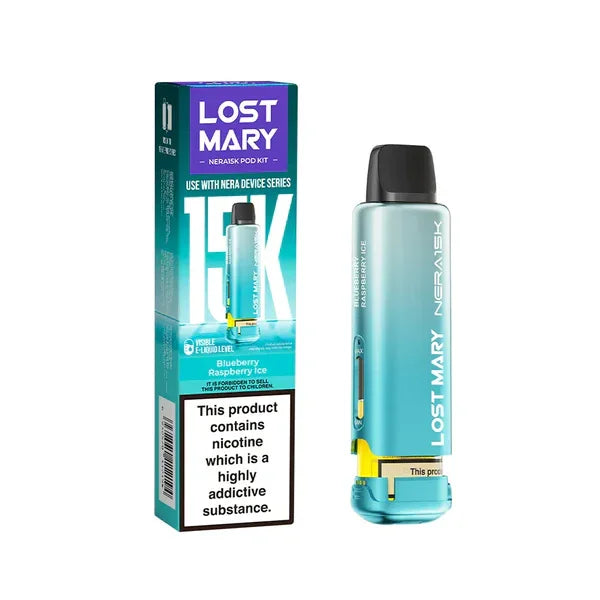 Lost Mary Nera 15k Refill Pods Blueberry Raspberry Ice Flavour