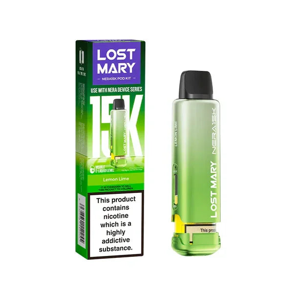 Lost Mary Nera 15k Refill Pods Lemon Lime Flavour
