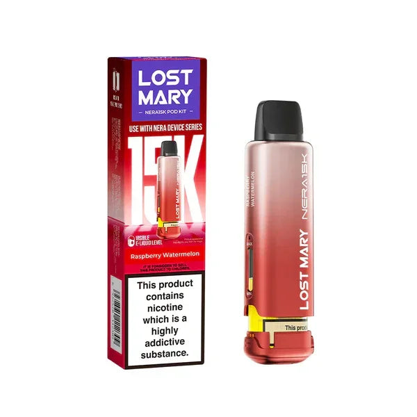 Lost Mary Nera 15k Refill Pods Raspberry Watermelon Flavour