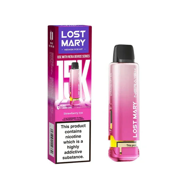 Lost Mary Nera 15k Refill Pods Strawberry Ice Flavour