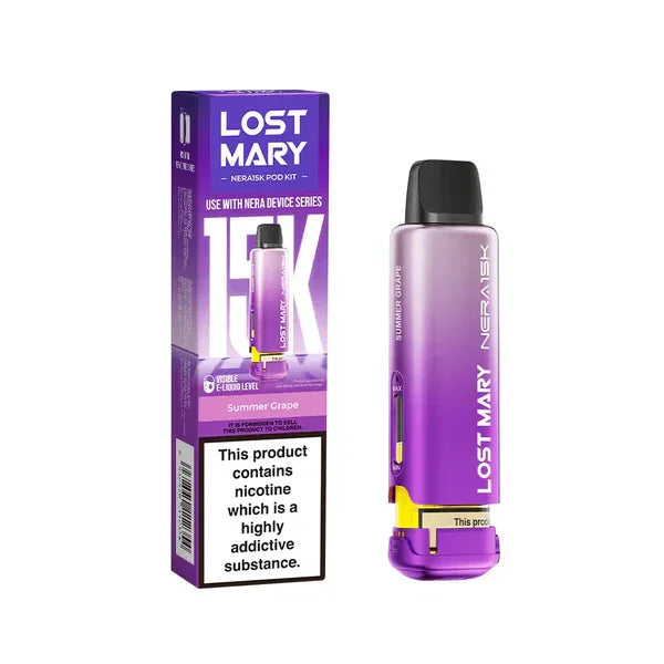 Lost Mary Nera 15k Refill Pods Sumemr Grape Flavour