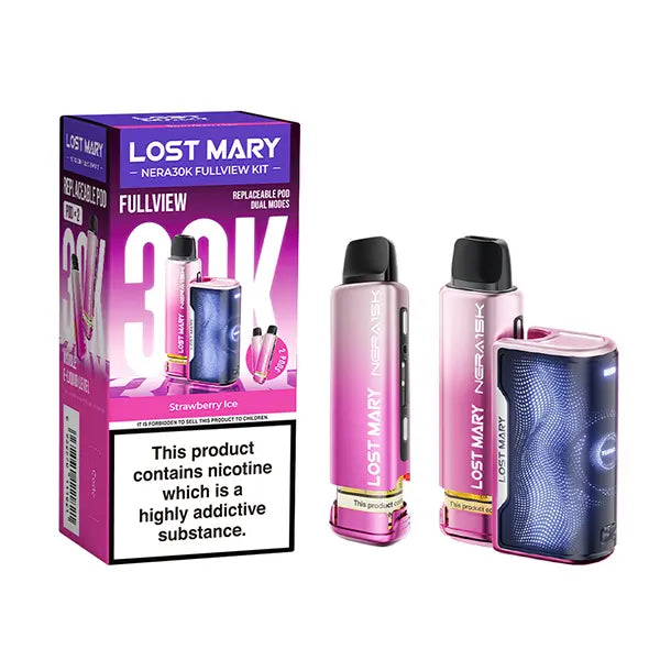 Lost Mary Nera 30k Kit Strawberry Ice Flavour