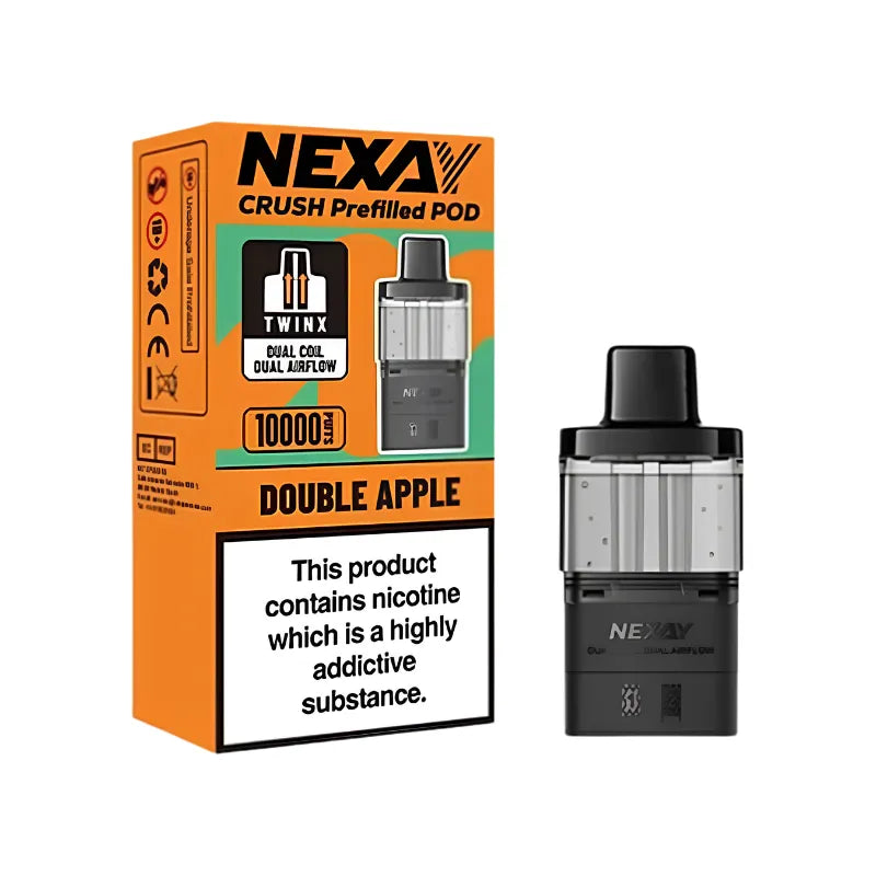 Nexay Crush 10K Vape Pods Double Apple Flavour
