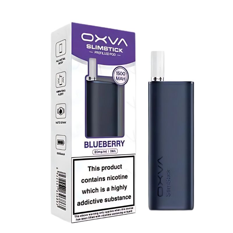 OXVA Slim Stick Kit Blue with Blueberry Colour And Flavour