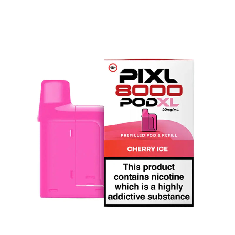 Pixl 8K Pods Cherry Ice Flavours
