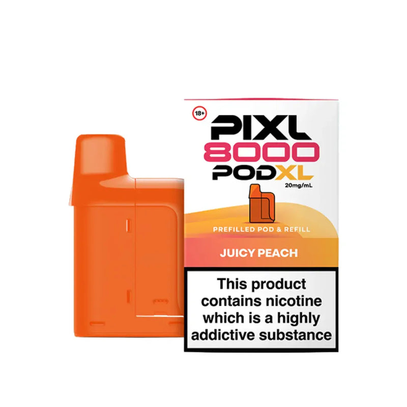 Pixl 8K Pods Juicy Peach Flavours