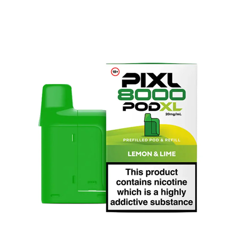 Pixl 8K Pods Lemon and Lime Flavours
