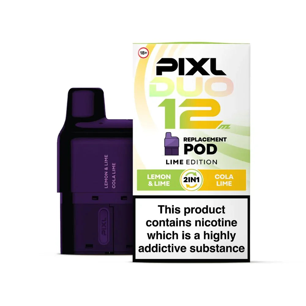 PIXL Duo 12 Vape Pods Lime Edition Flavour