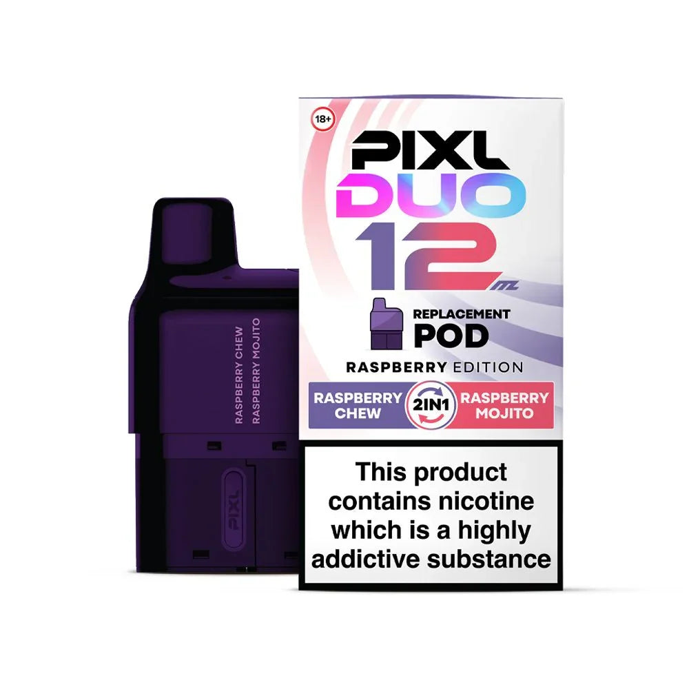 PIXL Duo 12 Vape Pods Raspberry Edition Flavour