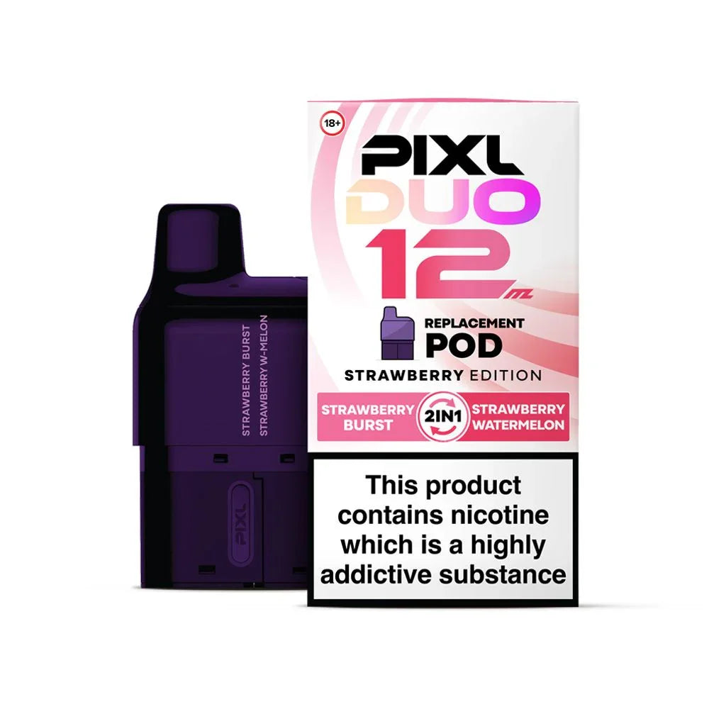 PIXL Duo 12 Vape Pods Strawberry Edition Flavour