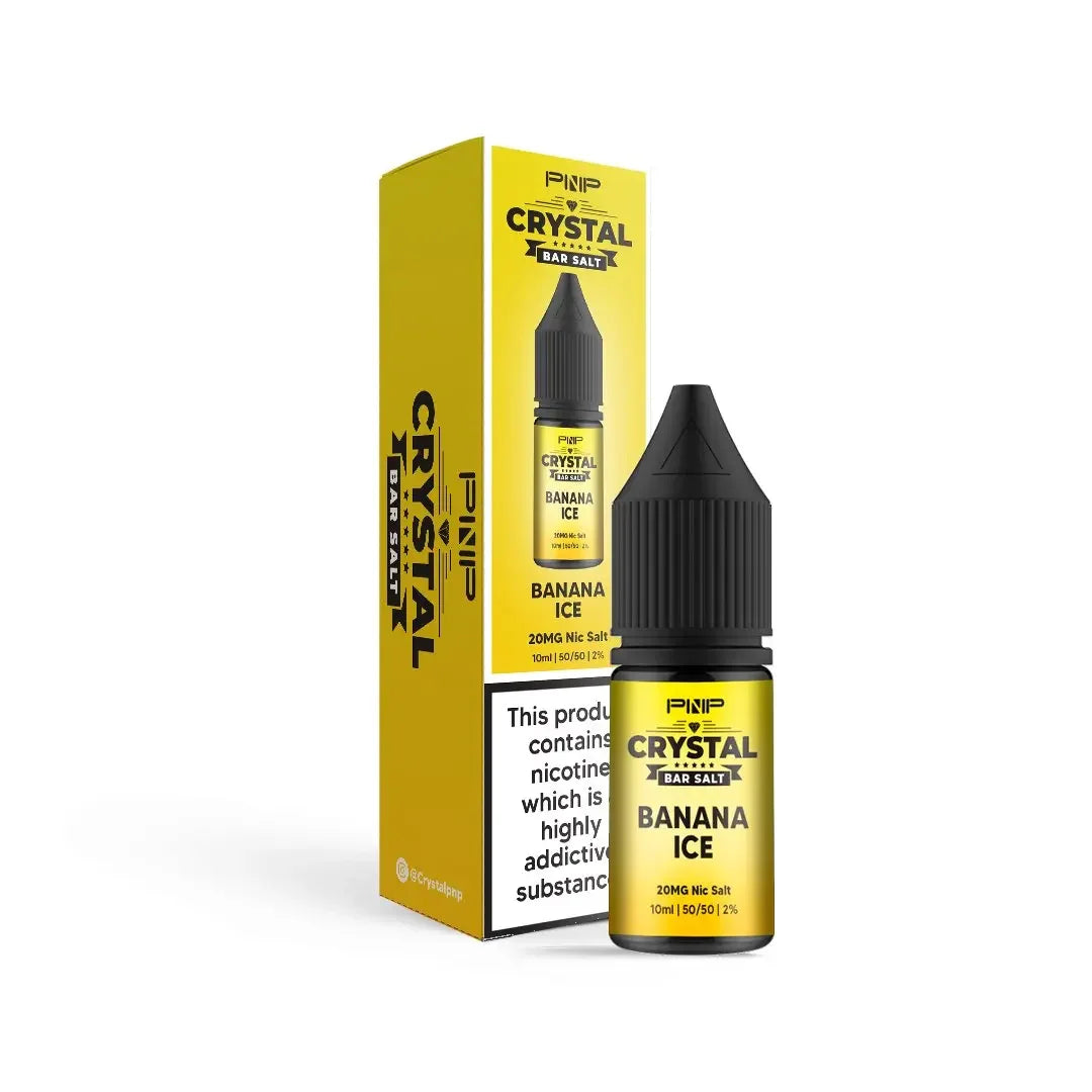 Pnp Crystal Nicotine Salt Vape Juice Banana Ice Flavour