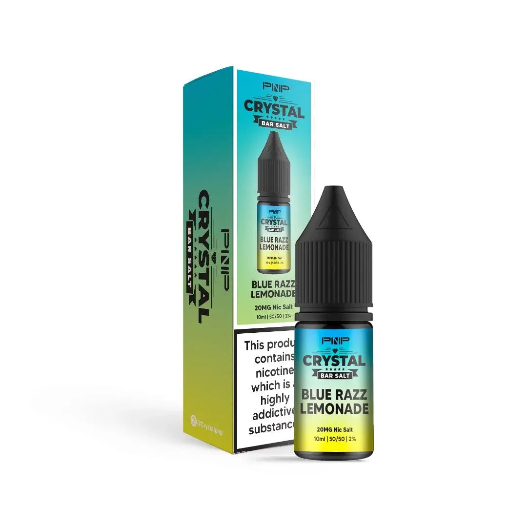Pnp Crystal Nicotine Salt Vape Juice Blue Razz Lemonade Flavour