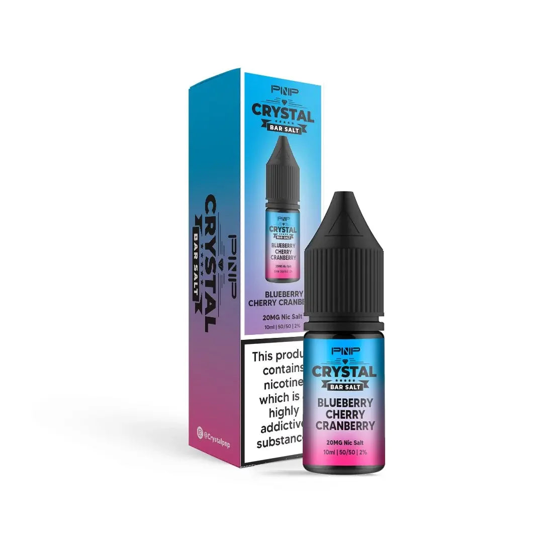 Pnp Crystal Nicotine Salt Vape Juice Blueberry Cherry Cranberry Flavour