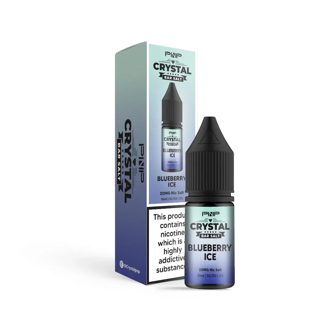 Pnp Crystal Nicotine Salt Vape Juice Blueberry Ice Flavour 