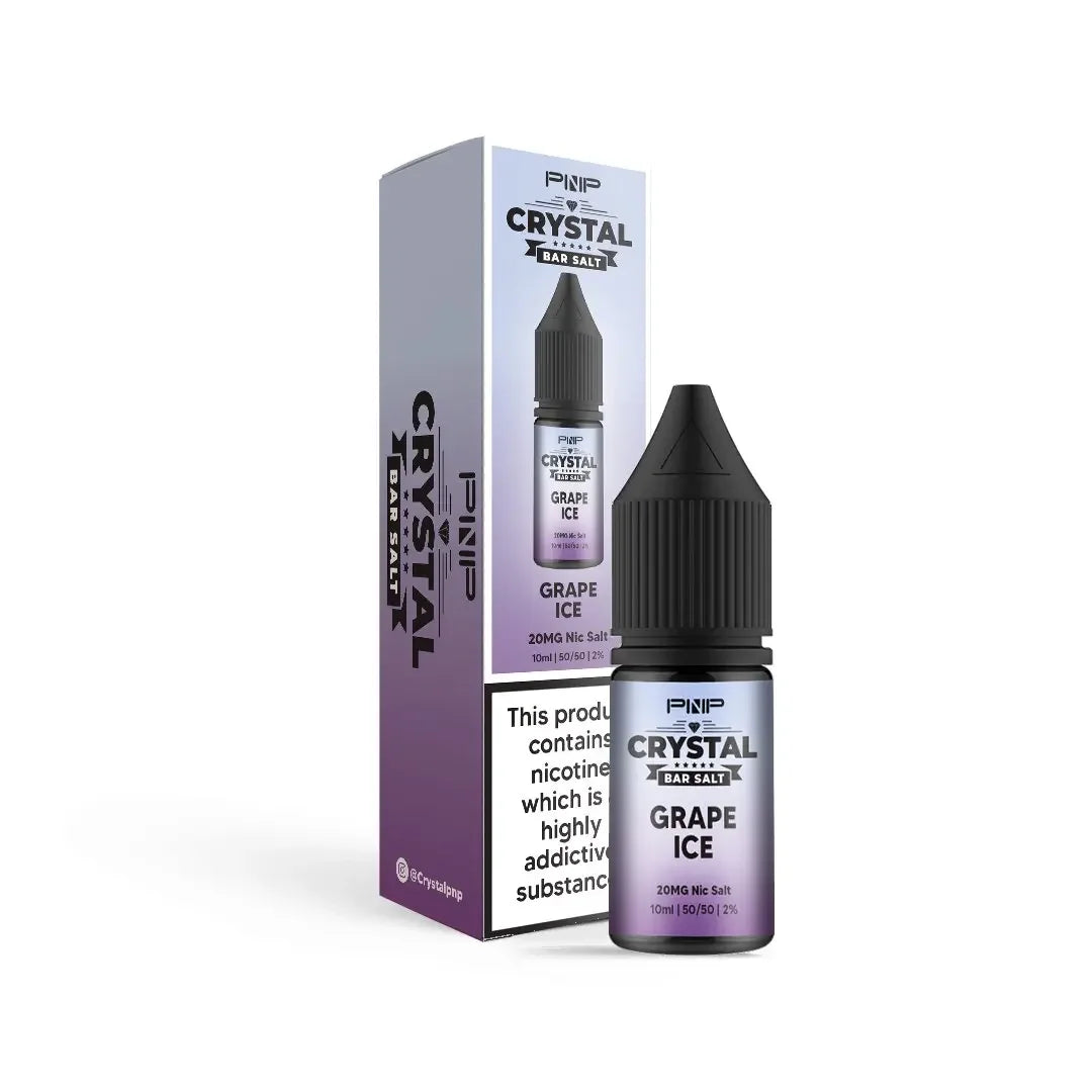 Pnp Crystal Nicotine Salt Vape Juice Grape Ice Flavour