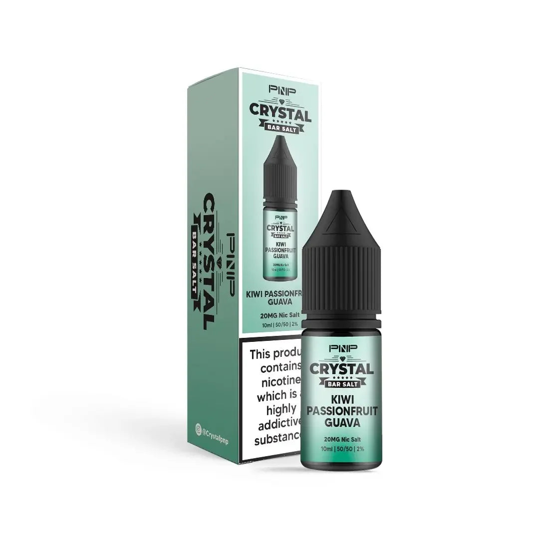 Pnp Crystal Nicotine Salt Vape Juice Kiwi Passionfruit Guava Flavour