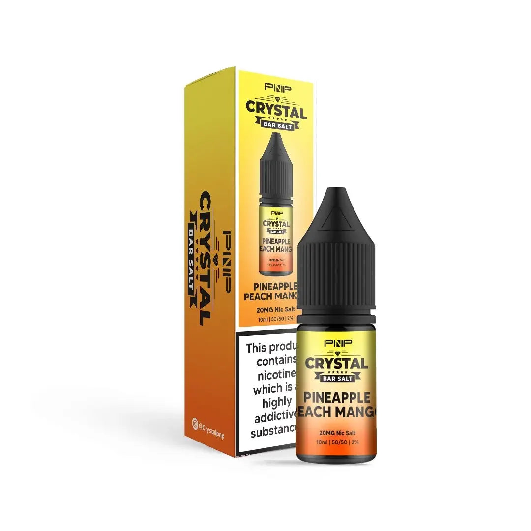 Pnp Crystal Nicotine Salt Vape Juice Pineapple Peach Mango Flavour
