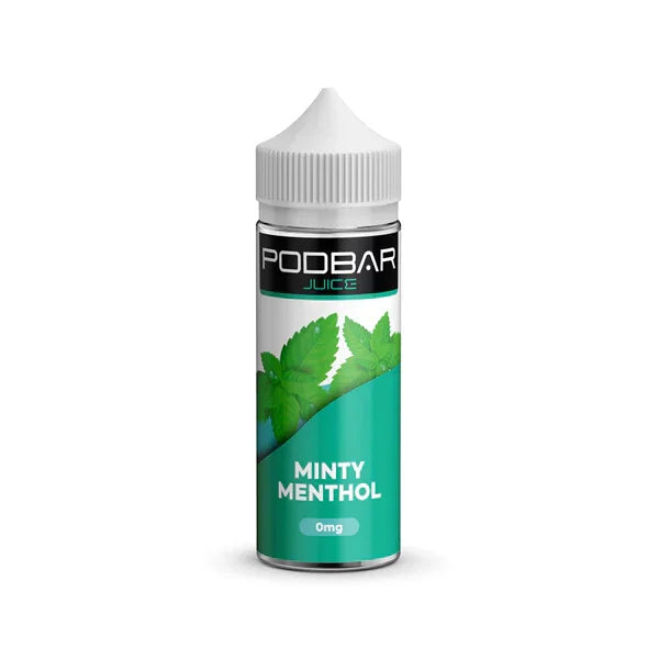 Pod Bar Juice By Kingston Vape Liquid Minty Menthol Flavour