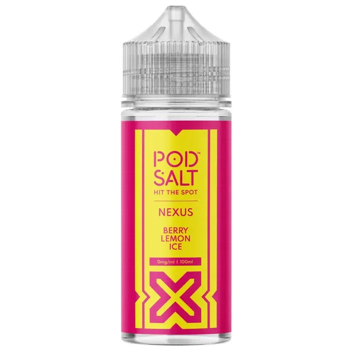 Pod Salt Nexus 100ML Shortfill Vape Juice Berry Lemon Ice Flavour