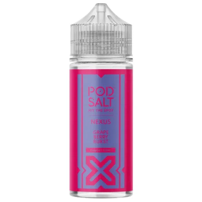 Pod Salt Nexus 100ML Shortfill Vape Juice Grape Berry Burst Flavour