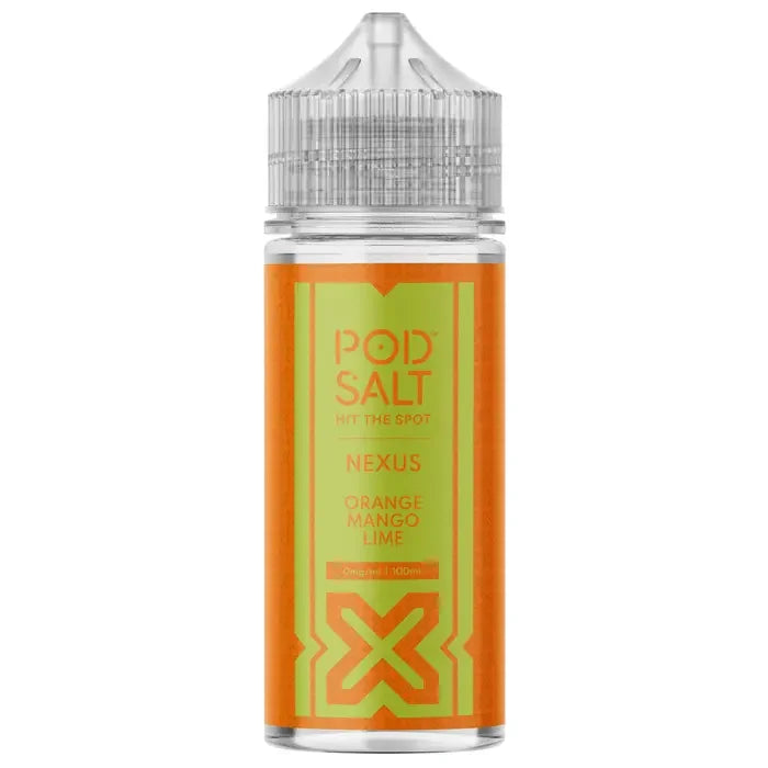 Pod Salt Nexus 100ML Shortfill Vape Juice Orange Mango Lime Flavour