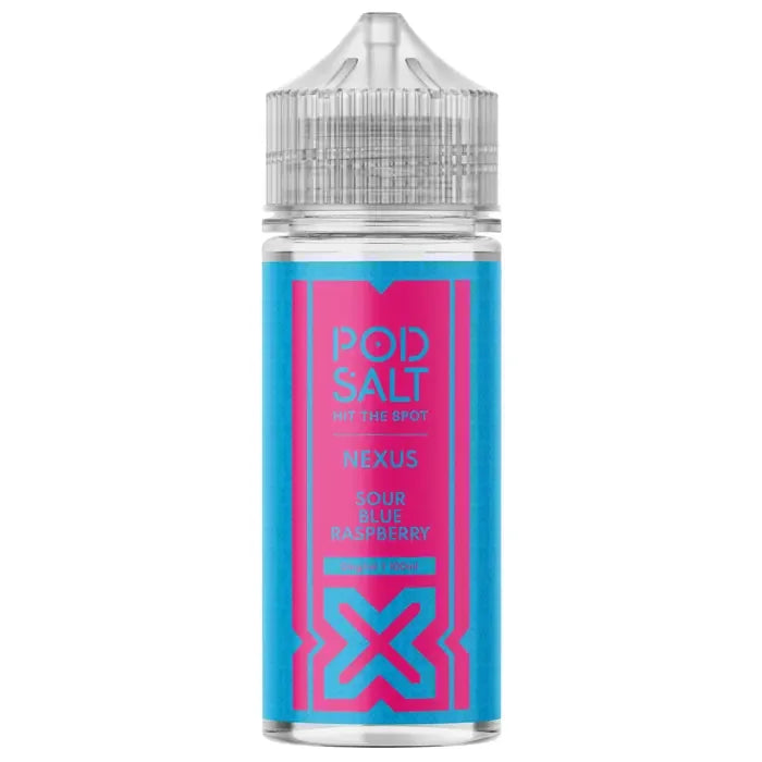 Pod Salt Nexus 100ML Shortfill Vape Juice Sour Blue Raspberry Flavour