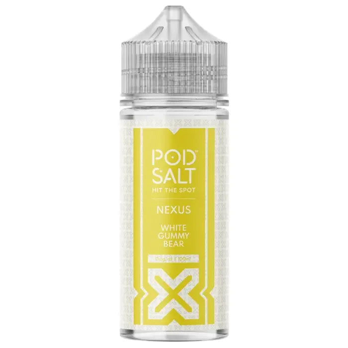 Pod Salt Nexus 100ML Shortfill Vape Juice White Gummy Bear Flavour