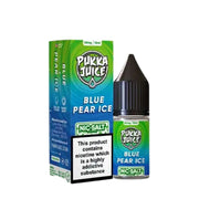 Pukka Juice Nic Salt E-Juice Blue Pear Ice Flavour