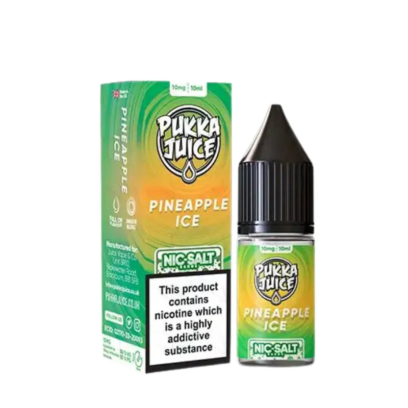Pukka Juice Nic Salt E-Juice Pineapple Ice Flavour