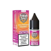 Pukka Juice Nic Salt E-Juice Raspberry Sherbet Flavour
