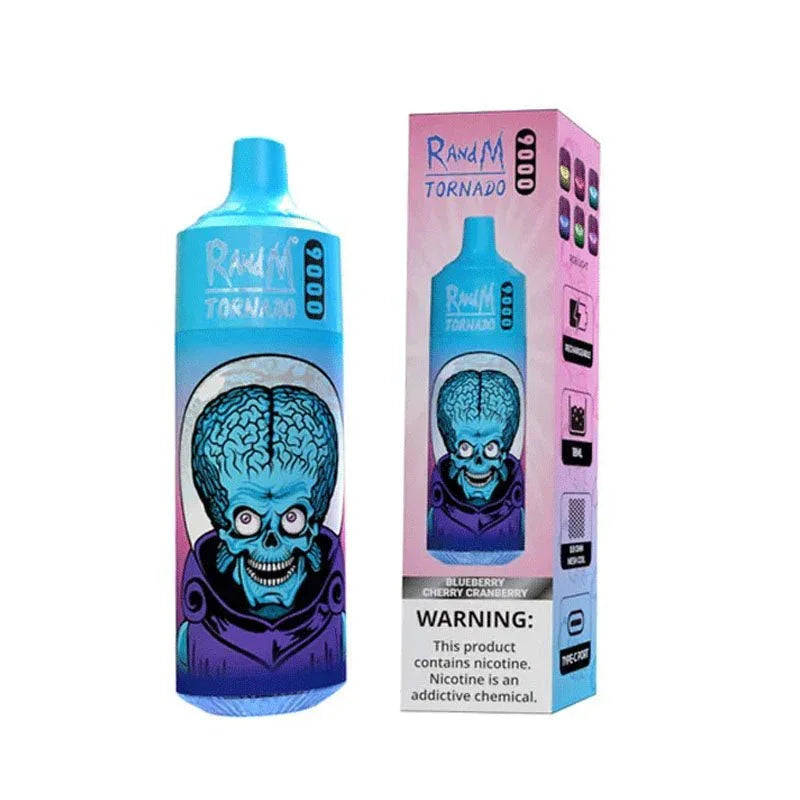 Randm Tornado 9000 Puffs Blueberry Cherry Cranberry Flavour