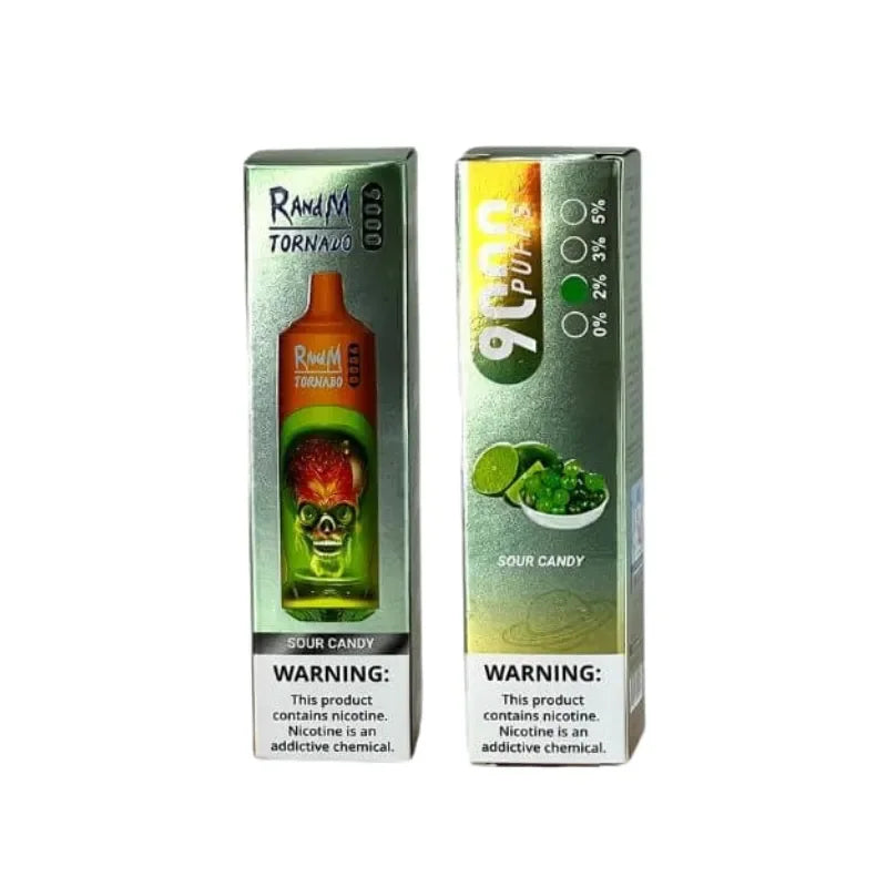 Randm Tornado 9000 Puffs Sour Candy Flavour
