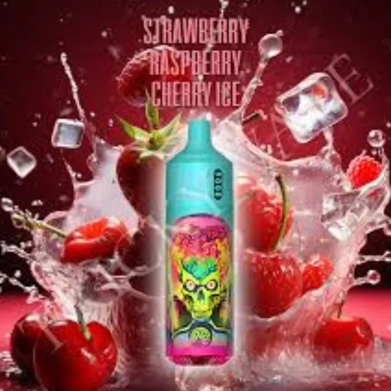 Randm Tornado 9000 Puffs Strawberry Raspberry Cherry Ice Flavour