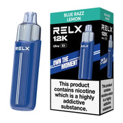 Relx 12 Ultra Pod Vape Kit Blue Razz Lemon Flavour