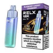 Relx 12 Ultra Pod Vape Kit Blueberry Cherry Cranberry Flavour