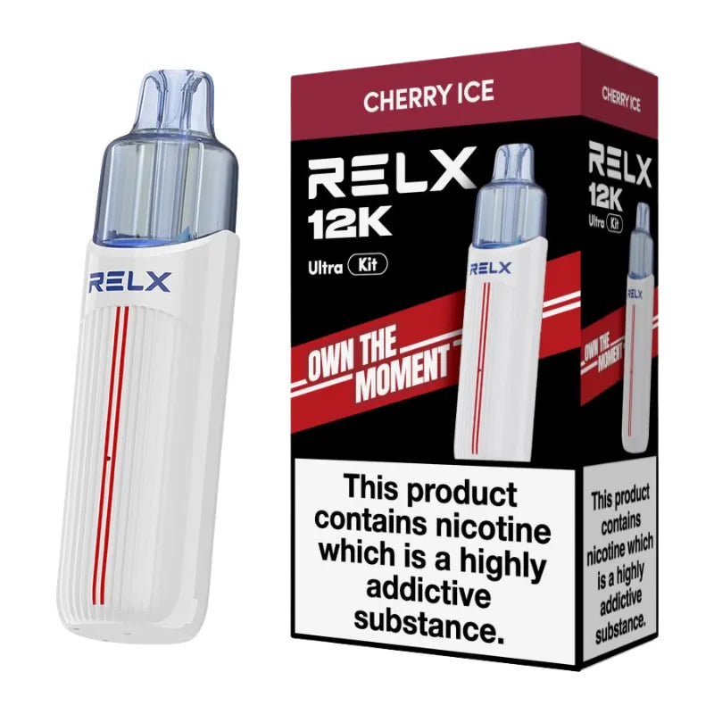 Relx 12 Ultra Pod Vape Kit Cherry Ice Flavour