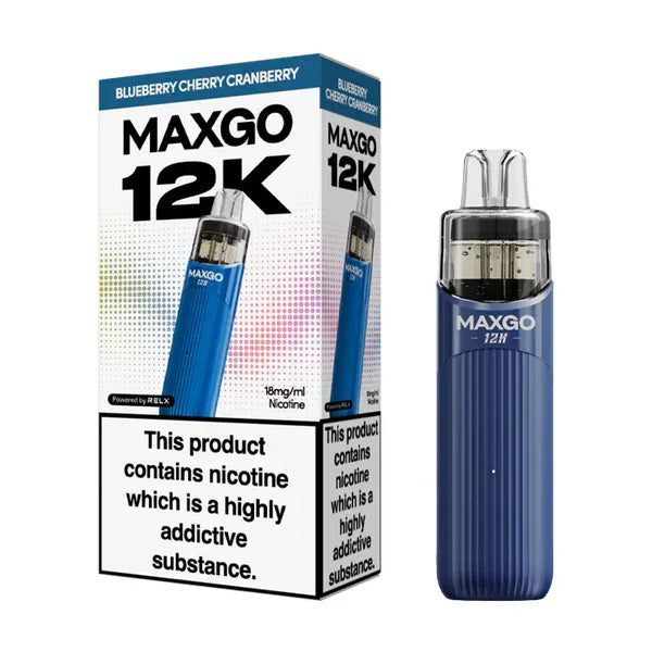 Relx Maxgo 12k Refill Kit Blueberry Cherry Cranberry Flavour
