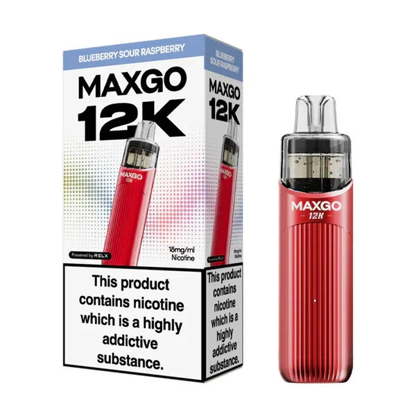 Relx Maxgo 12k Refill Kit Blueberry Sour Raspberry Flavour