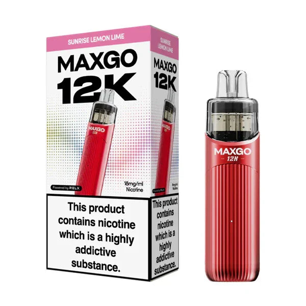 Relx Maxgo 12k Refill Kit Sunrise Lemon Lime Flavour
