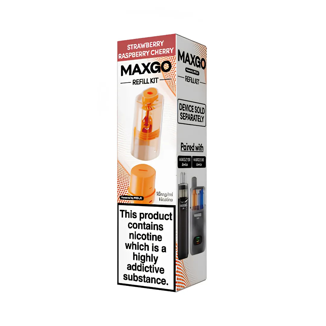 Relx Maxgo 33K Prefilled Pod Strawberry Raspberry Cherry