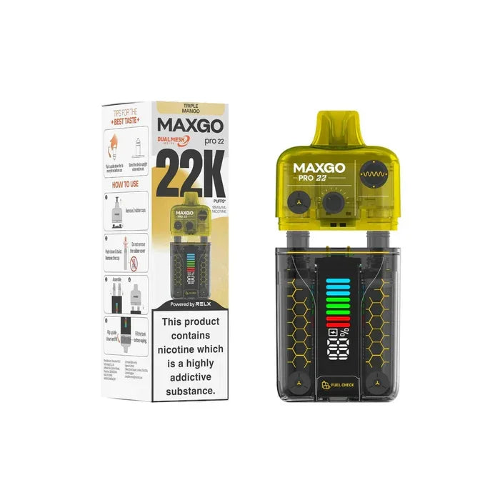 Relx Maxgo Pro 22K Pod Kit Triple Mango Flavour