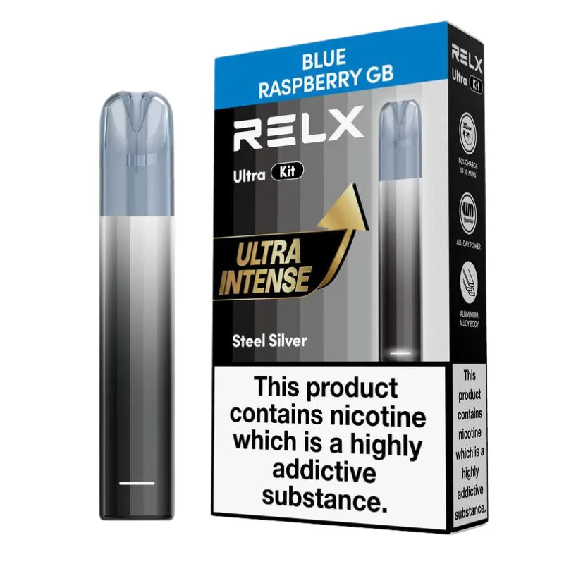 Relx Ultra Vape Kit Blue Raspberry GB Flavour