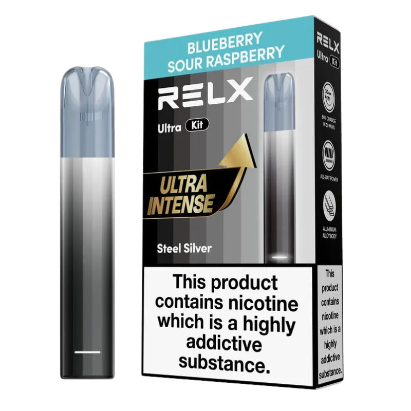 Relx Ultra Vape Kit Blueberry Sour Raspberry Flavour